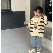春秋新作    男の子ニットカーディガン、 子供服、  ファッションセーター ★コート 90-150