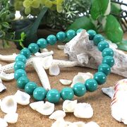 (天然石 パワーストーン) ハウライトトルコ ブレスレット 8mm