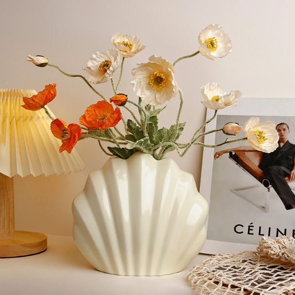 北欧 インスタ映え 花瓶 シェル デザイン オブジェ レストラン装飾