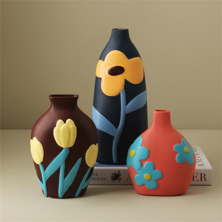 装飾品 花瓶 クリスマスプレゼント 陶磁器の花瓶 置物 リビング 生け花 玄関 誕生日プレゼント 新品