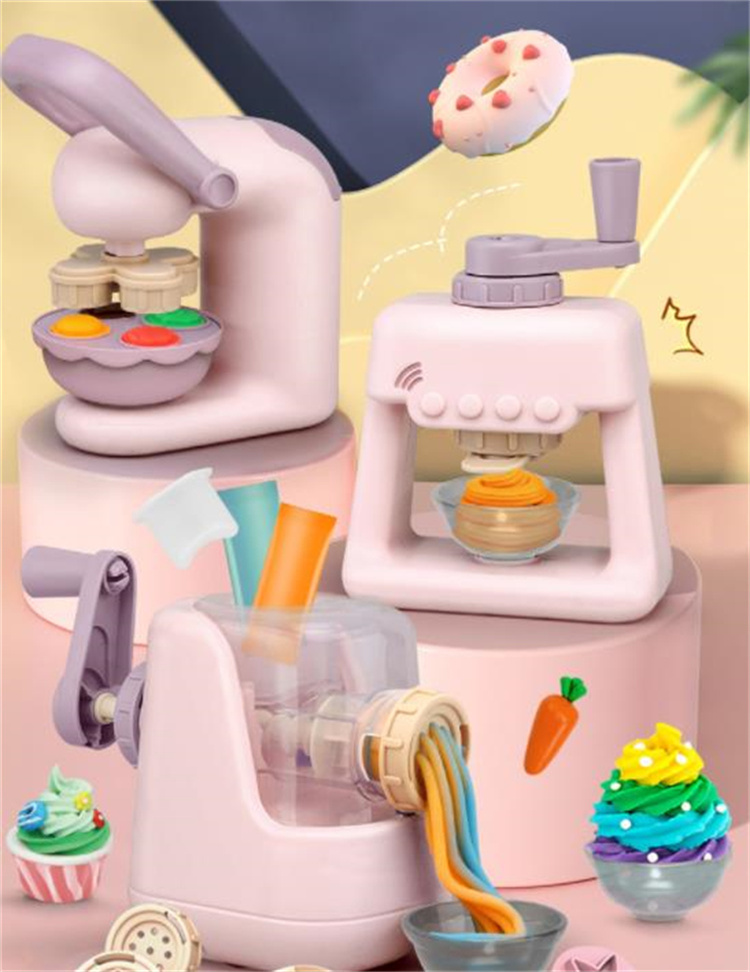 レビュー続々 子供用粘土 おもちゃ 台所用品 アイスクリーム機械 おもちゃのシミュレーション セット