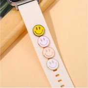 AppleWatchシリカゲルベルト 装飾リング 時計バック 笑顔 時計バックル