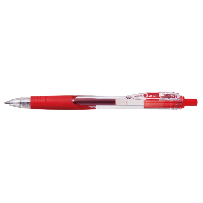 ゼブラ なめらか油性ボールペン スラリ0.7 赤 BN11-R
