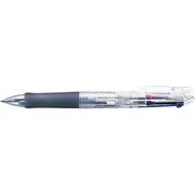 ゼブラ 3色ボールペン クリップオンG 3CE 透明 B3A3-C