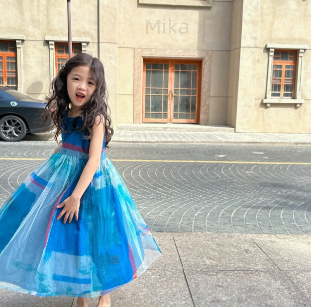 キッズ 半袖 ワンピース 女の子 可愛い デザイン感 2023新作 子供服  韓国子供服 100cm-160cm