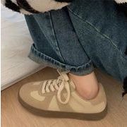 ズック靴　レディースシューズ　　レディーススニーカー　厚底靴　フラット　可愛い　　歩きやすい　通勤