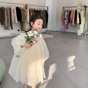 INS 春夏人気 韓国風子供服 女の子 レーススカート かわいい 子供服 レースワンピース