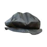 雲の帽子秋冬の頭でっかちネッカチーフ赤クラゲ帽黒顔見せベレー帽ニッチデザイン