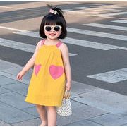 2023夏新品 韓国風子供服 袖なし ワンピース カジュアル ベビー服  おしゃれ 女の子 90-140