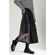 大人の魅力高まる  重工 縫付 トレンド 秋冬 ロングスカート 個性 レーヨン 快適である Aライン