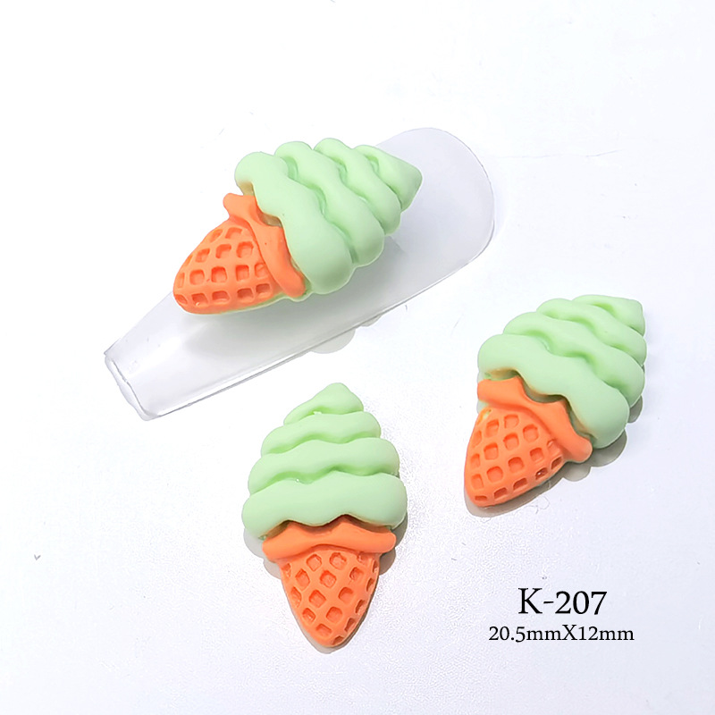 ソフトクリーム カラフル ネイルアート ネイルパーツ ネイル用品