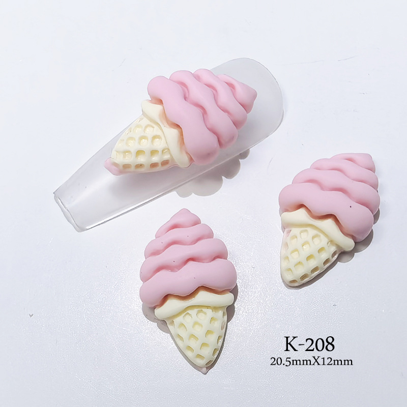 ソフトクリーム カラフル ネイルアート ネイルパーツ ネイル用品