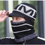 秋冬新作 メンズ帽子とマフラーが一体 ★ 暖かいの帽子★流域の帽子★ニットハット★ファッション
