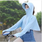 韓国ファッション　2021年春夏新作　トップス　日焼け防止服　サイクリング日焼け防止服