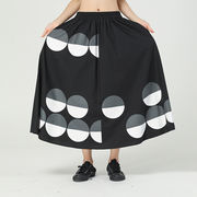 2023夏新作プリントドットインパクトカラーデザインハーフスカートオーバーサイズ婦人服ゆったりカジュアル