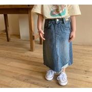 INS 2023夏人気 韓国風子供服 スカート 女の子 ベビー服 デニムスカート 子供服 かわいい