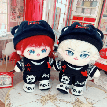 新品 着せ替えぬいぐるみ ミニドール ぬいぐるみ用服 アイドル衣装 無属性ぬい玩具 doll パンダ 服セット