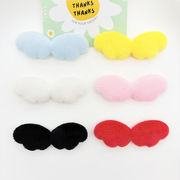 デコパーツ天使の羽 生地 パッチ 刺繍アップリケDIY ヘアアクセサリーバッグ装飾 貼り付けパーツ