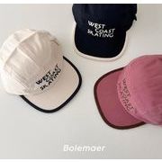 春秋新作 韓国風 野球帽  子供帽  ハット  帽子    キャップ 男女兼用  子供用3色