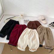 INS冬   人気    韓国風子供服     ベビー服       キッズ      パンツ    カジュアル   厚くし   5色