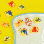 DIY素材  手芸diy用  貼り付けパーツ  デコパーツ   デコレーションパーツ  魚 ハンドメイド  3色