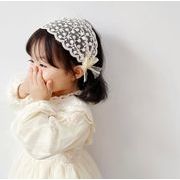 超人気 子供用 カチューシャ  髪飾り ベビー ヘアピン 韓国風   レース キッズ ヘアアクセサリー2色