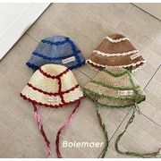 2025 新作 韓国風 ベビー帽子 キャップ   帽子 子供帽  ハット       日焼け止め   日除け帽子4色