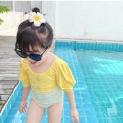韓国風子供服 キッズ 水着 連体水着 ハワイ 女の子 オールインワン  ベビー服 半袖  2色