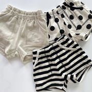 2023夏人気   韓国風子供服   キッズ   ベビー服   パンツ  ショートパンツ  ストライプ  男女兼用  3色