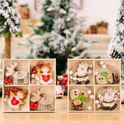 クリスマス   撮影道具   ストラップ   プレゼント   贈り物  チェーン   ファション小物   木製   2種類