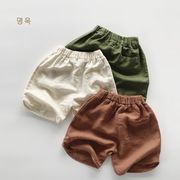 2023夏人気  韓国風子供服    キッズ   ベビー服    パンツ   ショートパンツ  可愛い   男女兼用  3色