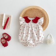 2025夏新作  韓国風子供服  ベビー服   キッズ    可愛い   ロンパース   つなぎ   女の子