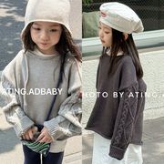 2025秋冬新作  韓国風子供服  キッズ服   トップス   ニットセーター  カジュアル   男女兼用  2色