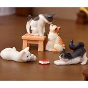 INS  人気   撮影道具    デコレーション   ミニチュア   卓上用品  猫雑貨    猫のフィギュア  15色