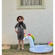 韓国風子供服 ハワイ  連体 水泳 子供用 男の子水着 半袖 オールインワン　 ベビー服   キッズ