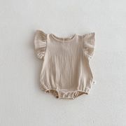 2025夏新作  韓国風子供服  ベビー服   キッズ    ロンパース   つなぎ   可愛い  女の子  2色
