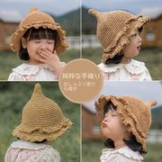 夏新作  韓国風子供服  キッズ 帽子 子供帽子 可愛い 日よけ帽  紫外線対策  草編み帽子 日焼け止め  3色
