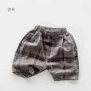 2023夏人気  韓国風子供服    キッズ   ベビー服    パンツ   ショートパンツ    男女兼用    チェック