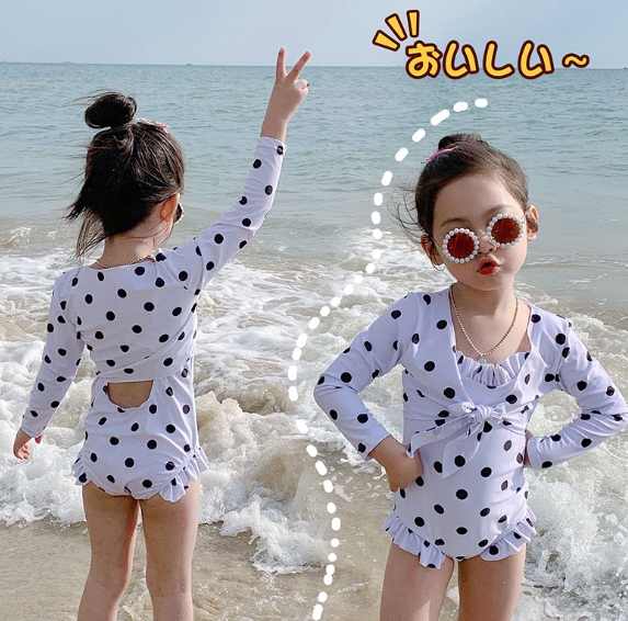 2023夏新作 韓国子供服 女の子 水着  ベビー用品 ファッション 水着 女の子 ワンピース水着 90-140CM 2色