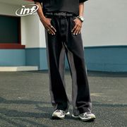 ユニセックス　メンズ　デニムパンツ　ダメージ　ロングパンツ　カジュアル　大きいサイズ　ストリート系