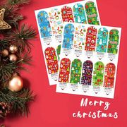 封印シール　ありがとうシール　クリスマス　ラッピングシール　1点100シート　ステッカー