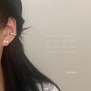 イヤーカフ　アクセサリー　ビンテージ　韓国ファッション　片耳　ピアス　蝶結び　S925シルバー