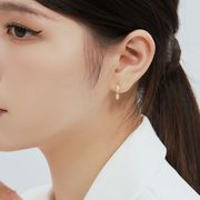 ピアス　アクセサリー　メッキ　18K　ストーン　韓国ファッション　簡約