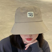 帽子女夏ネットレッド新型日系貼る布帽子ins風日焼け止め遮顔日除け漁師帽