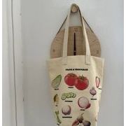 ハンドバック    韓国風   帆布バッグ   ins   トートバッグ   野菜と果物   ins   ハンドバッグ