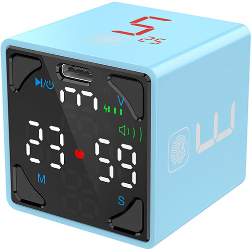 llano TickTime Cube 楽しく時間管理ができるポモドーロタイマー ブルー