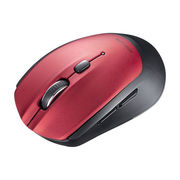 サンワサプライ BluetoothブルーLEDマウス 5ボタン レッド MA-BB509R