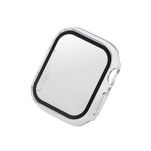エレコム Apple Watch 41mm用フルカバーケース プレミアムゴリラガラス 高透