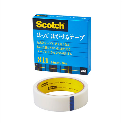 3M Scotch スコッチ はってはがせるテープ 24mm×30m 3M-811-3-2