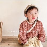 韓国風子供服  キッズ  ベビー服  女の子  トップス  シャツ     ブラウス   長袖  2色